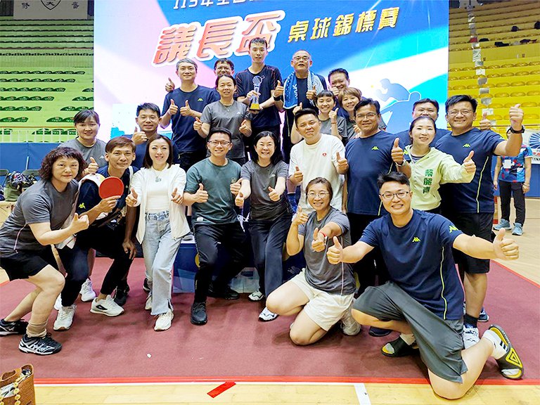 全國議長盃桌球賽臺南市議會報捷　獲獎11座